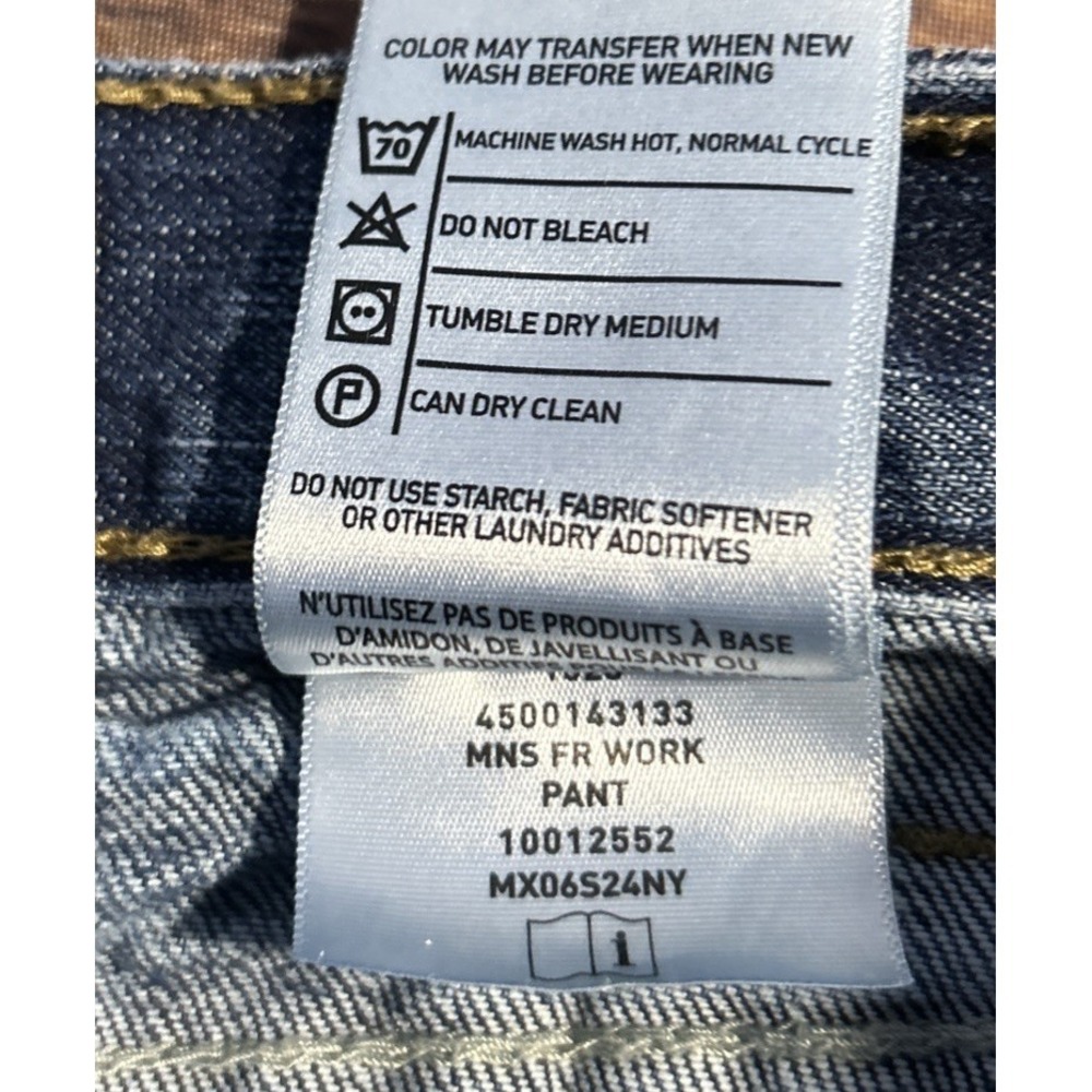 Ariat FR M4 Relaxed Boot Cut Work Jeans Men's 34x30 Flame Resistant Denim Stains - Picture 9 of 12